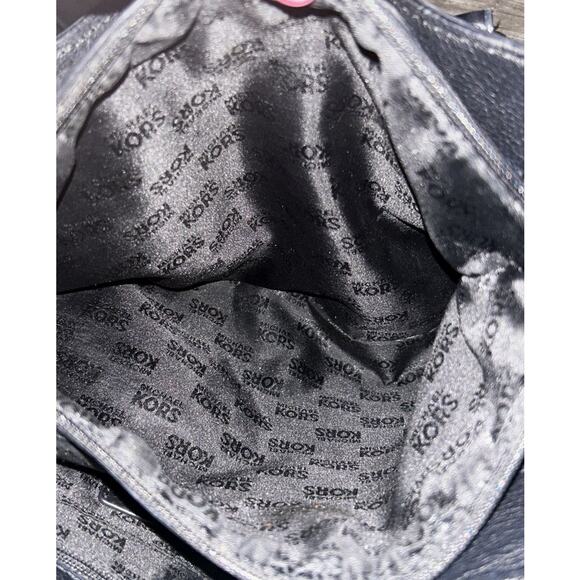 Michael Kors Hamilton East West Black Pebbled Leather Tote Bag 38T1XHMT9L - Picture 7 of 10